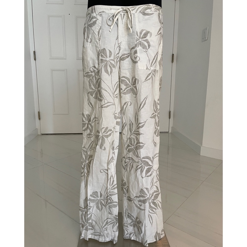 London Jean Linen Floral Print Beach Pant - US Women’s size XS